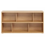 Miliboo - bibliothque basse finition bois clair chne l140 cm epure
