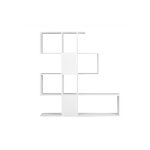 Miliboo - biblioth�que ouverte s�parateur design blanc laqu� brillant l139 cm como