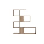 Miliboo - biblioth�que ouverte s�parateur design finition bois clair ch�ne l139 cm como