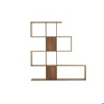 Miliboo - bibliothque sparateur design finition bois noyer l139 cm como