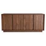 Miliboo - buffet vintage finition bois fonc� noyer 4 portes l180 cm como