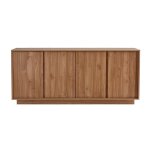 Miliboo - buffet scandinave finition bois ch�ne 4 portes l180 cm como