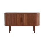 Miliboo - buffet vintage en bois fonc� noyer 2 portes coulissantes l138 cm epic