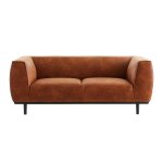 Miliboo - canapé design 2 - 3 places en cuir aspect vieilli marron cognac morris Miliboo - canapé design 2 - 3 places en cuir aspect vieilli marron cognac morris
