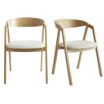 Miliboo - chaises scandinaves empilables en bois clair chêne et tissu effet laine bouclée blanc cassé ... Miliboo - chaises scandinaves empilables en bois clair chêne et tissu effet laine bouclée blanc cassé ...