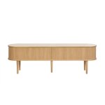 Miliboo - meuble tv vintage bois clair chêne avec rangements 2 portes coulissantes l180 cm epic Miliboo - meuble tv vintage bois clair chêne avec rangements 2 portes coulissantes l180 cm epic