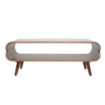 Miliboo - table basse rectangulaire vintage bois fonc� noyer l118 cm takla