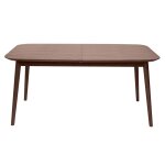 Miliboo - table extensible rallonges int�gr�es rectangulaire en bois fonc� noyer l160 - 210 cm ank
