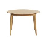 Miliboo - table extensible rallonges intégrées ronde en bois clair chêne l115 - 154 cm ego Miliboo - table extensible rallonges intégrées ronde en bois clair chêne l115 - 154 cm ego