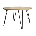 Miliboo - table  manger ronde en bois manguier massif d116 cm vibes