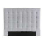 Miliboo - tête de lit capitonnée en tissu gris l160 cm halciona Miliboo - tête de lit capitonnée en tissu gris l160 cm halciona