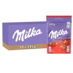 Milka - 10 botes de chocolat au lait et aux clats de daim snax - (10x145g)