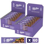 Milka - 2 prsentoirs de 30 barre de chocolat au lait et noisettes - (2x30x45g)