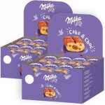 Milka cake and choc - 2 prsentoirs de 24 sachets - gteau moelleux fourr au chocolat au lait - format ...