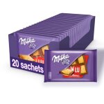 Milka lu pocket - prsentoir de 20 tablettes - tablettes de chocolat au lait au biscuit lu - format poche ...
