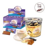Accompagnement de caf - milka naps & minis toblerone - chocolat au lait noir et blanc - format pratique ...