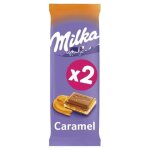 Milka - tablette chocolat caramel 200g - lot de 4