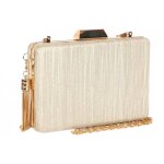 Pochette c�r�monie - nyls cr�ation - minaudiere doree sac de soiree gold brillant pochette mariage nojya ...