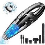 Mini aspirateur sans fil 2200mah charge rapide avec filtre lavable et buses pour la voiture - kenuos