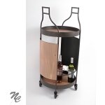 Bar roulant pour 12 bouteilles