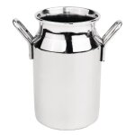 Mini bidon de lait inox - olympia - 12 cl - gris