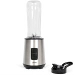Mini blender - livoo - dop240 - 300 w - bouteille 600 ml - 2 vitesses - acier inoxydable / noir
