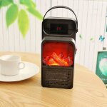 Mini chauffage domestique chambre mini simulation portable flamme petit appareil de chauffage