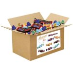 Assortiment de bonbons au chocolat mars snickers bounty twix carton 18?kg - 180 pices pour nol