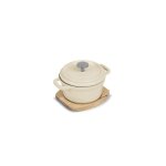 Mini cocotte ronde avec couvercle  10 cm - pujadas - blanc - l1 - l1 - p1 - h50 - fonte daluminium