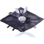 Mini doudou - nattou - alex lne - mixte - bleu - gris et noir