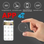 Mini enregistreur vocal 4g - hd4k - dictaphone - r�duction du bruit dsp - gps - 8 go