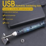 Mini fer  souder lectrique usb portable - avec fil dtain - 10 w temprature de 450 c - 25s kit de ...