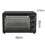 Mini four lectrique 22l - marque - 800w - arrt automatique - pas de prchauffage - facile  nettoyer ...