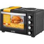 Mini four electrique 30l - 3200w - four posable  convection avec minuteur 0 - 60 min - four avec plaques ...