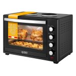 Mini four electrique 60l 3400w four posable avec plaques de cuisson four convection minuteur 0 - 60 min ...