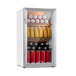 Mini frigo - klarstein beersafe xxl - r�frig�rateur bar - 80l - porte vitr�e - argent