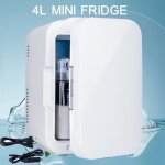 Mini frigo mini rfrigrateur glaciere pour voiture chambre 4l silencieux blanc