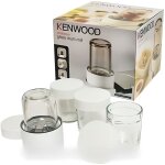 Mini hachoir - kenwood - multi moulin - 3 bols de rangement - accessoire robot multifonctions - blanc ...