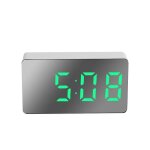 Mini horloge miroir led - boîte de couleur verte Mini horloge miroir led - boîte de couleur verte