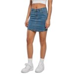Mini jupe en jean femme urban classics organic stretch - bleu - 26