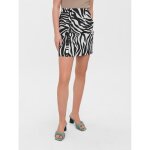 Mini jupe taille haute vero moda - blanche - neige - femme - d�tail asym�trique - boutons de fermeture ...