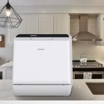 Mini lave - vaisselle autonome compact hermitlux hmx - dw04 4 couverts r�servoir 5l 5 programes dont ...