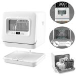 Mini lave vaisselle lave vaisselle pose libre avec 5 programmes rservoir deau amovible pour cuisines ...