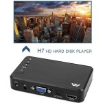 Mini lecteur multimédia h7 full hd 1080p 3 sorties carte usb hdmi vga av ue Mini lecteur multimédia h7 full hd 1080p 3 sorties carte usb hdmi vga av ue