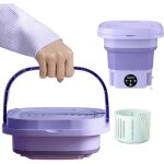 Mini machine  laver portable 8l machine  laver pliable pliable et automatique avec panier de vidange ...