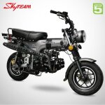Mini moto dax 125 skyteam / dark elite / gris mat