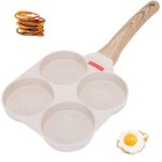 Mini omelette pot pole  ?ufs  4 trous pole  pancakes pole  omelette antiadhsive pour petit - ...