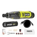 Mini - outil multifonction 4v - ryobi - rrt4 - 120ga15 - 5 000 - 25 000 tr / min - usb - c - batterie ...