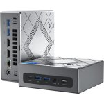 Nipogi ck10 mini pc intel core i5 - 12450h 16go ddr4 512go ssd intel uhd 1200 wifi 6 4k argent