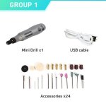 Mini perceuse lectrique sans fil - outils lectriques - 36 v - rgulation de la vitesse - accessoires ...
